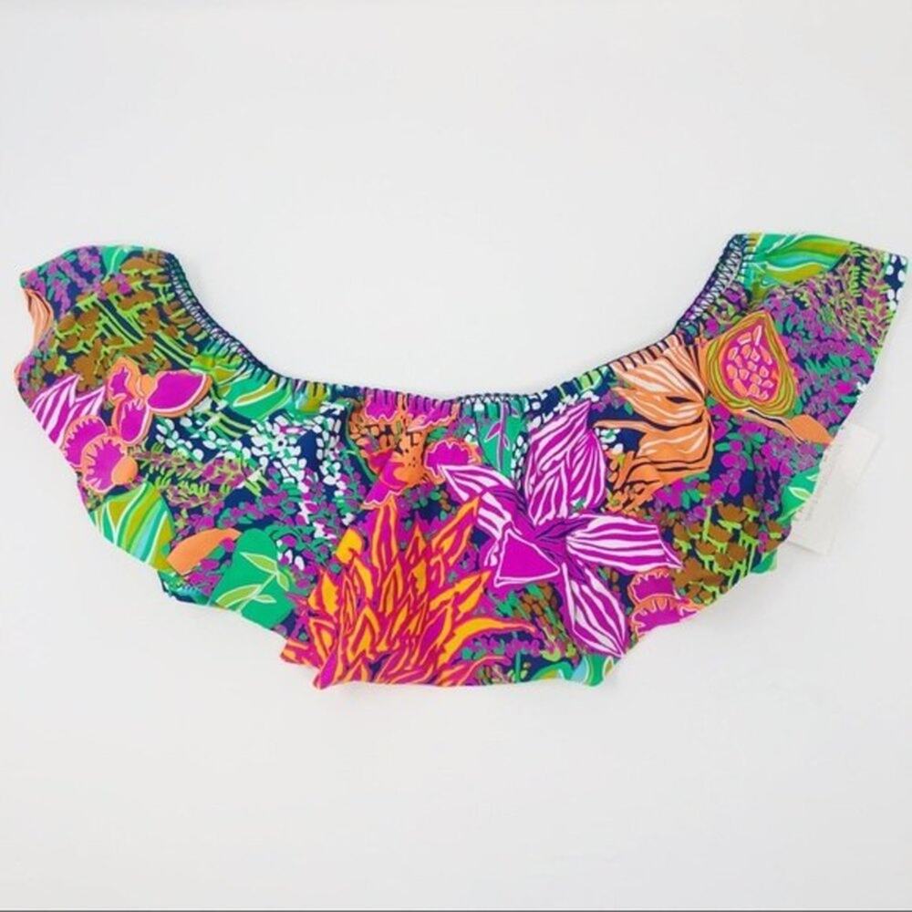 Trina Turk Tropic Escape Bandeau Bikini‎ Top NWT - Picture 6 of 8